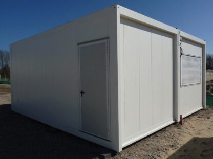 witte tweedehands bureaucontainer 6 x 3 m