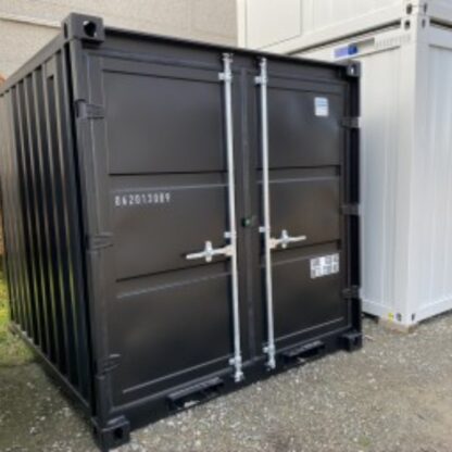 8 ft opslagcontainer zwart