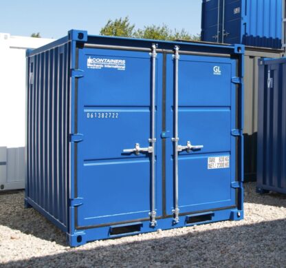 8ft opslagcontainer blauw ctx