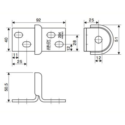 ABLOY® Beugelhouder PL204 - Afbeelding 2