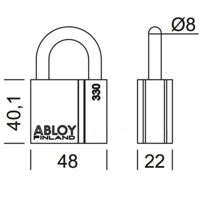 Abloy® Protec2 SWP hangslot PLM330/50 - Afbeelding 2