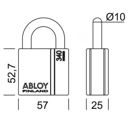 Afmetingen PLM340