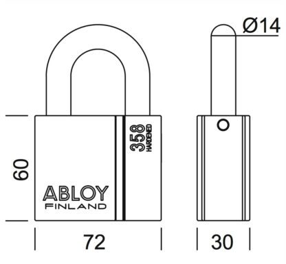 Abloy® PL358T hangslot - Afbeelding 2