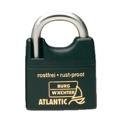 Burg Wächter Atlantic 217F 50 NI, roestvrij en zeewaterbestendig hangslot voor buitengebruik. Met gesloten beugel
