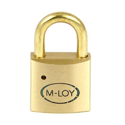 M-LOY Messing Hangslot 30mm Marine, vonkvrij en antimagnetisch, ideaal voor explosiegevoelige omgevingen.