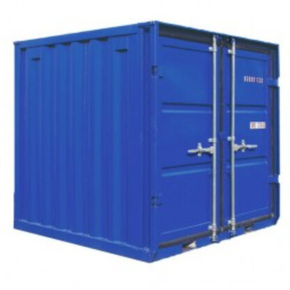 nieuwe 6ft opslagcontainer ctx in blauw, lichtgrijs en wit