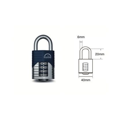 Squire® Vulcan Combi 40 cijferhangslot - Afbeelding 2