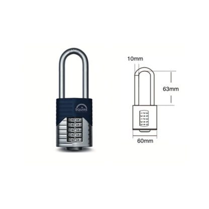 Squire® Vulcan Combi 60 2,5 Cijferhangslot - Afbeelding 2