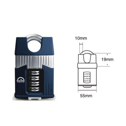 Squire® Warrior Combi 55CS cijferhangslot - Afbeelding 2