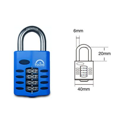 Squire® CP40S Marine Cijferhangslot - Afbeelding 2