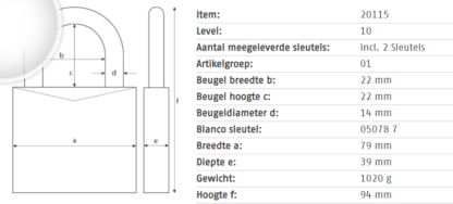Abus® Granit™ 130/180 overval - Afbeelding 2