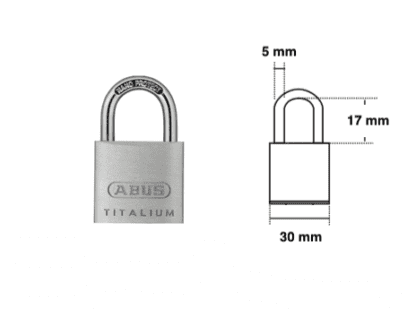 Abus® 64/30 Titalium hangslot - Afbeelding 2
