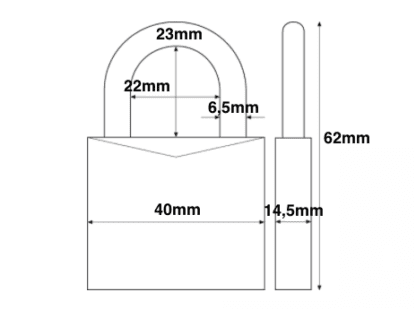 Abus® 64/40 Titalium hangslot - Afbeelding 3