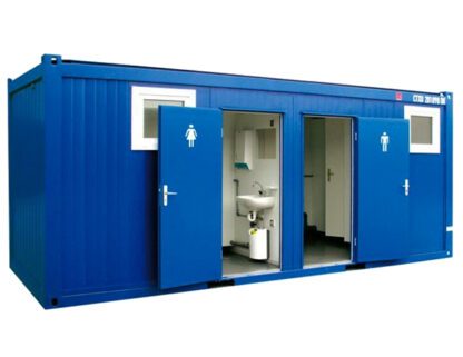 Nieuwe 20FT sanitair container met complete voorzieningen.